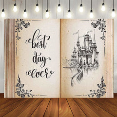Lofaris Vintage Book Best Day Ever Birthday Party Backdrop
