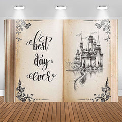 Lofaris Vintage Book Best Day Ever Birthday Party Backdrop