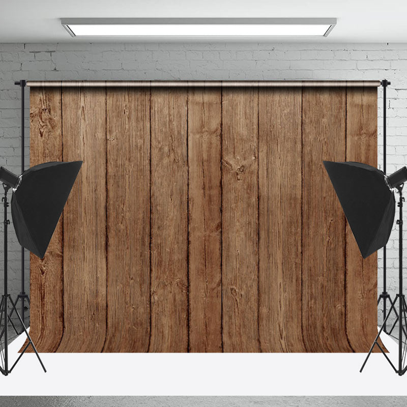 Lofaris Vintage Brown Retro Wood Texture Backdrop For Photo
