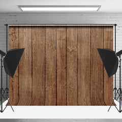 Lofaris Vintage Brown Retro Wood Texture Backdrop For Photo