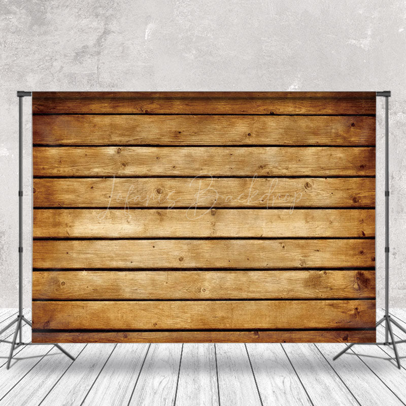 Lofaris Vintage Brown Wood Grain Wall Photo Booth Backdrop
