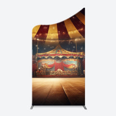 Lofaris Vintage Circus Tent Stage Arch Birthday Backdrop