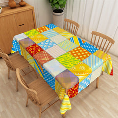 Lofaris Vintage Colorful Diverse Plaid Vivid Tablecloth