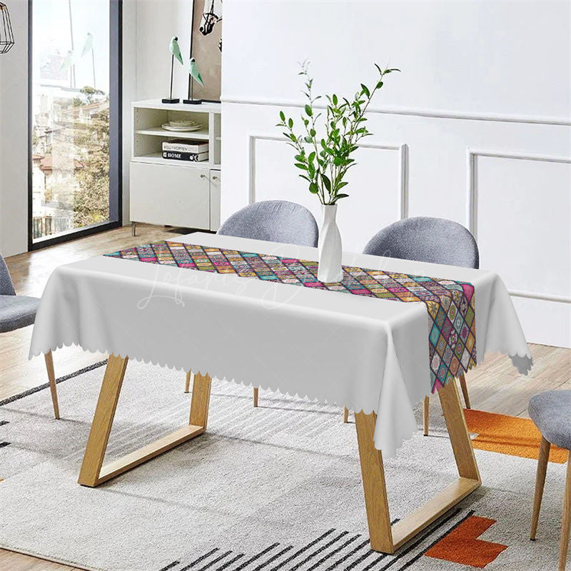 Lofaris Vintage Ethnic Design Boho Rectangle Tablecloth