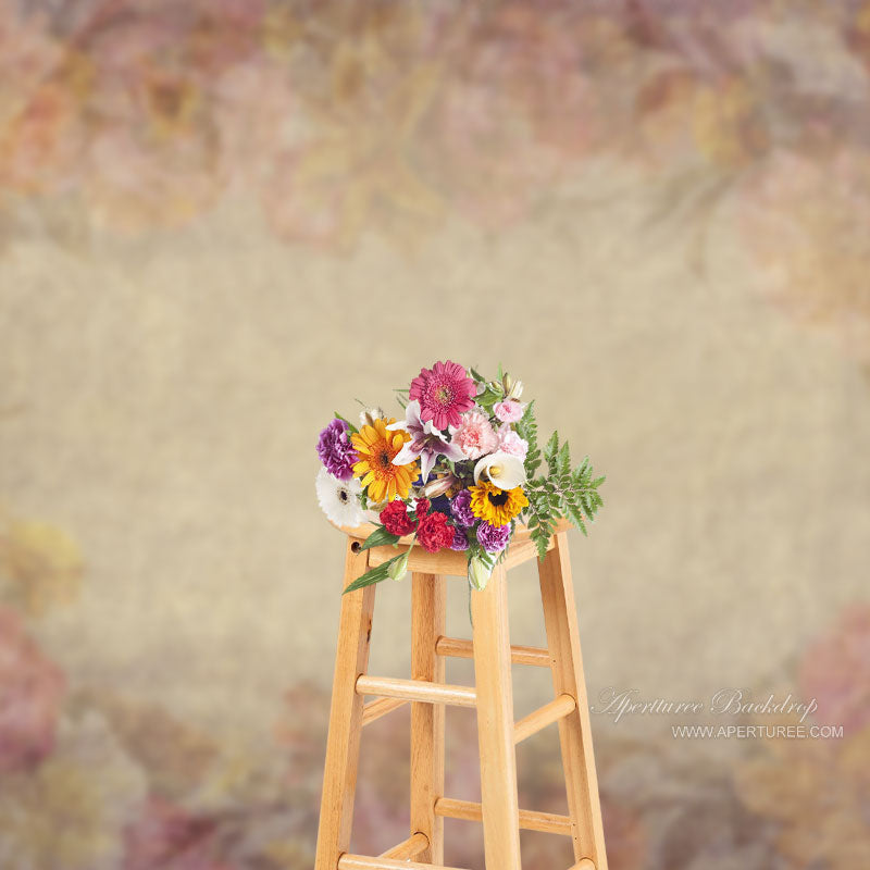 Lofaris Vintage Floral Fine Art Maternity Portrait Backdrop