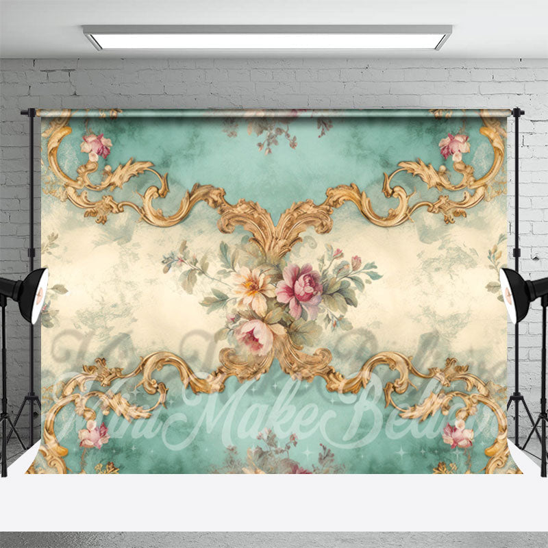 Lofaris Vintage Floral Pattern Fine Art Photoshoot Backdrop