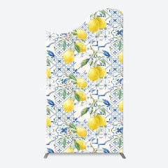 Lofaris Vintage Mediterranean Lemon Arch Birthday Backdrop