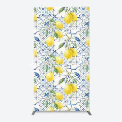 Lofaris Vintage Mediterranean Lemon Arch Birthday Backdrop
