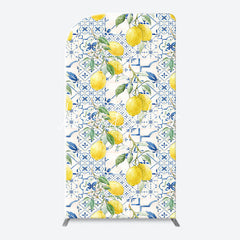 Lofaris Vintage Mediterranean Lemon Arch Birthday Backdrop