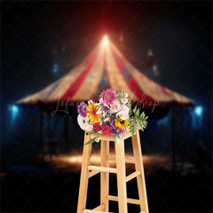 Lofaris Vintage Mysterious Night Circus Tent Photo Backdrop