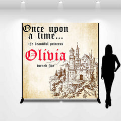 Lofaris Vintage Once Upon A Time Custom Birthday Backdrop