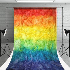 Lofaris Vintage Rainbow Abstract Texture Backdrop For Photo