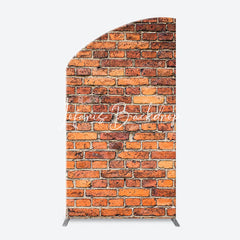 Lofaris Vintage Red Brick Wall Arch Backdrop For Birthday