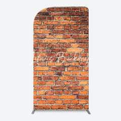 Lofaris Vintage Red Brick Wall Arch Backdrop For Birthday