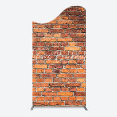 Lofaris Vintage Red Brick Wall Arch Backdrop For Birthday