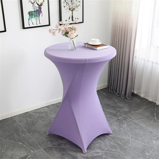 Lofaris Violet Spandex Stretch Cocktail Banquet Tablecloths