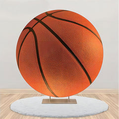 Lofaris Vivid Basketball Simple Round Backdrop For Birthday