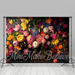 Lofaris Vivid Colorful Various Flowers Photoshoot Backdrop