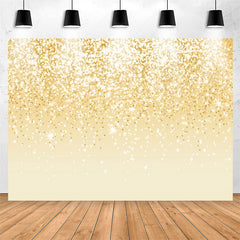 Lofaris Voguish Golden Glitter Glisten Birthday Backdrop