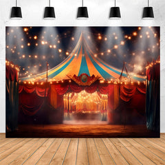 Lofaris Warm Light Huge Circus Tent Night Birthday Backdrop