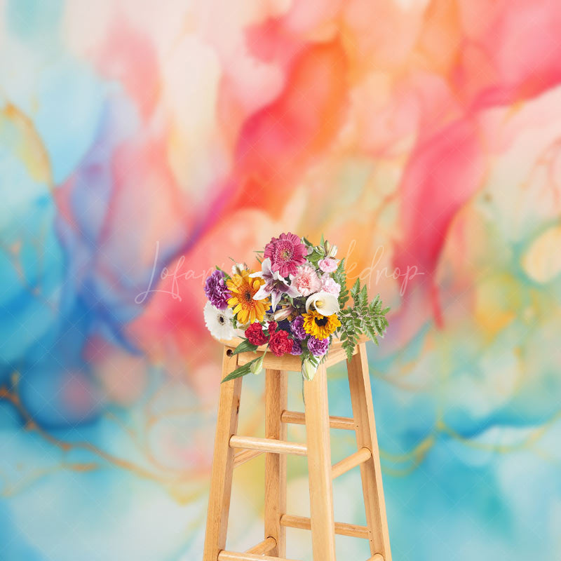 Lofaris Watercolor Painting Fine Art Photo Studio Backdrop