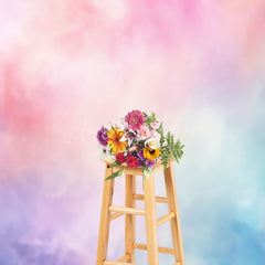 Lofaris Watercolor Pink Blue Purple Backdrop For Photography