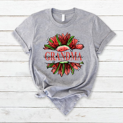 Lofaris Watermelon Sunflower Summer Grandma Kids T - Shirt