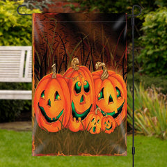 Lofaris Waterproof Grass Pumpkins Yard Flag For Halloween Decor