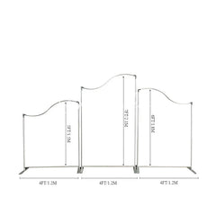 Lofaris Wave Top Arch Chiara Wall Party Frame 3 Piece Set