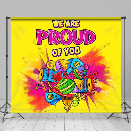 Lofaris We Are Proud Of You Graffiti Pride Month Backdrop