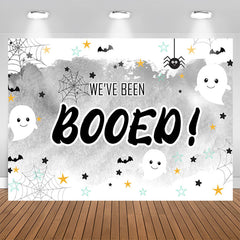 Lofaris We Have Been Booed Party Grey Backdrop For Kids