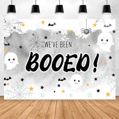Lofaris We Have Been Booed Party Grey Backdrop For Kids