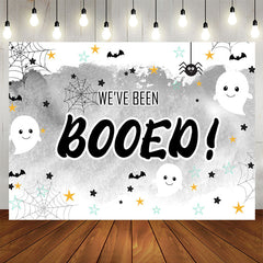 Lofaris We Have Been Booed Party Grey Backdrop For Kids
