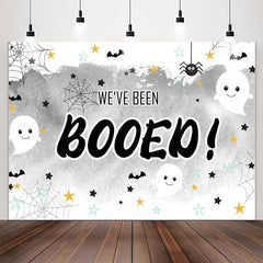 Lofaris We Have Been Booed Party Grey Backdrop For Kids