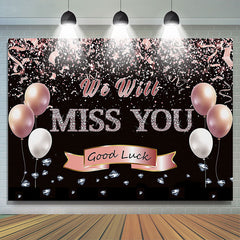 Lofaris We Will Miss You Good Luck Balloon Diamond Backdrop