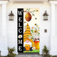 Lofaris Welcome Honeycomb Bees Dwarf Baby Shower Door Cover