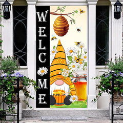 Lofaris Welcome Honeycomb Bees Dwarf Baby Shower Door Cover