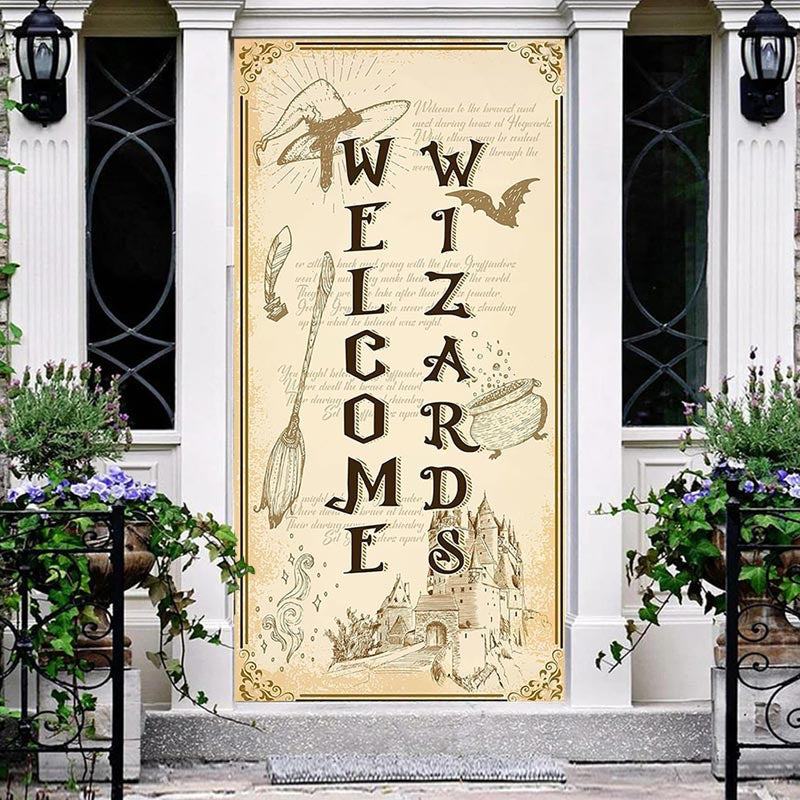 Lofaris Welcome Wizards Hogwarts Baby Shower Door Cover