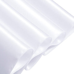 Lofaris White 108 GSM Satin Banquet Rectangle Tablecloth