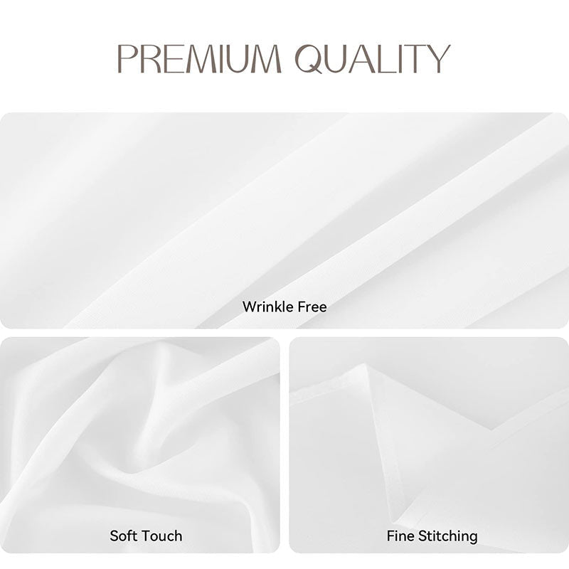 Lofaris White 180 GSM Polyester Round Banquet Tablecloth