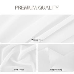 Lofaris White 180 GSM Polyester Round Banquet Tablecloth