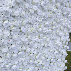 Lofaris White Faux Flower Wall Panels For Wedding Decoration