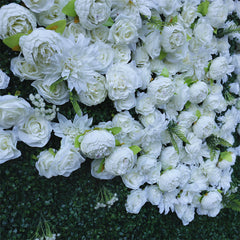 Lofaris White Flower Artificial Greenery Wall For Wedding