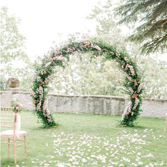 Lofaris White Flower Balloons Dispaly Circle Wedding Arch Decor
