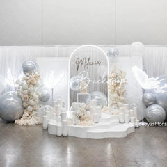 Lofaris White Inflatable Mirror Ball Giant Balloon for Decor