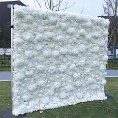 Lofaris White Luxury Fabric Artificial Flower Wall Party Decor