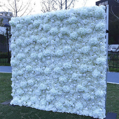 Lofaris White Luxury Fabric Artificial Flower Wall Party Decor
