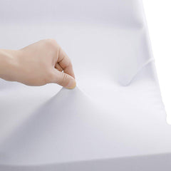 Lofaris White Open Back Stretch Spandex Folding Chair Cover