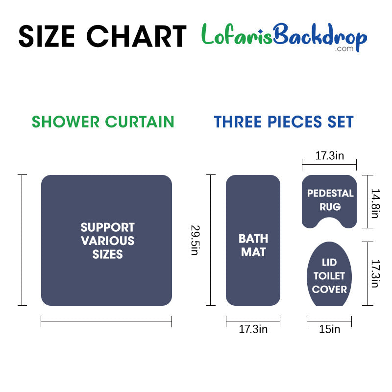 Lofaris White Orchid Nature Scenery Curtain Bathroom Decor