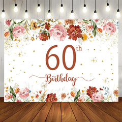 Lofaris White Pink Flowering Shrubs 60th Birthday Backdrop